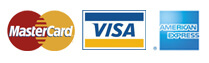 Mastercard, Visa, American Express