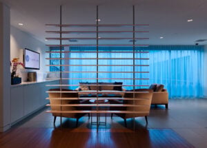 Modern reception area of Dr. Solomon's Beverly Hills surgical practice